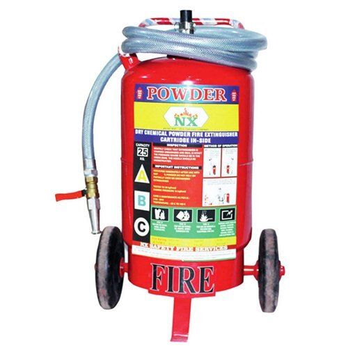 Easy To Move Color Coated Trolley Type ABC Chemical Powder Fire Extinguisher