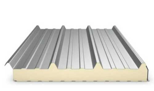 Grey Puf Insulated Ceiling Panel For Industrial, 40 Kg/M3 Density