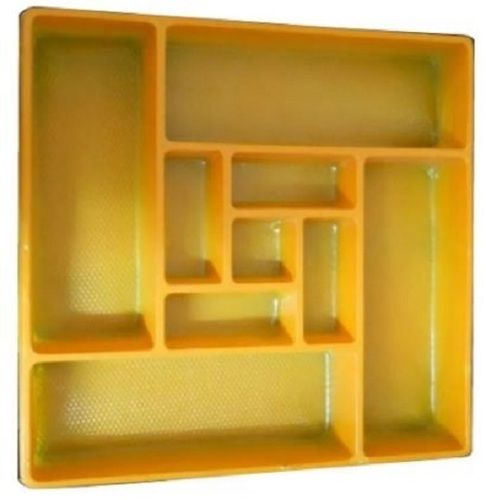 Strong And Durable Pvc Plastic Square Nine Compartment Hard Recycle Hips Tray