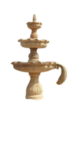 6 Feet Sandstone Outdoor Decorative Carved Water Fountain For Home Decor