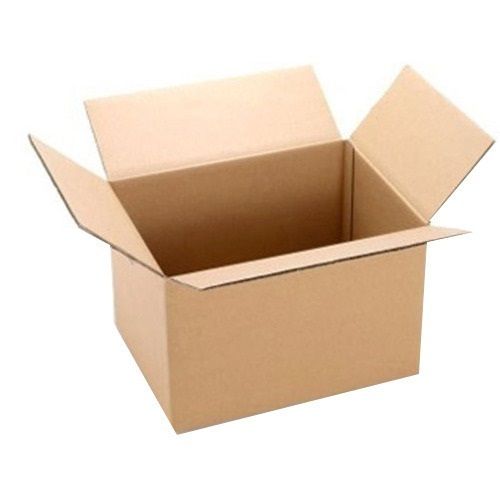 Eco Friendly Durable Brown Color Plain 5 Ply Corrugated Box