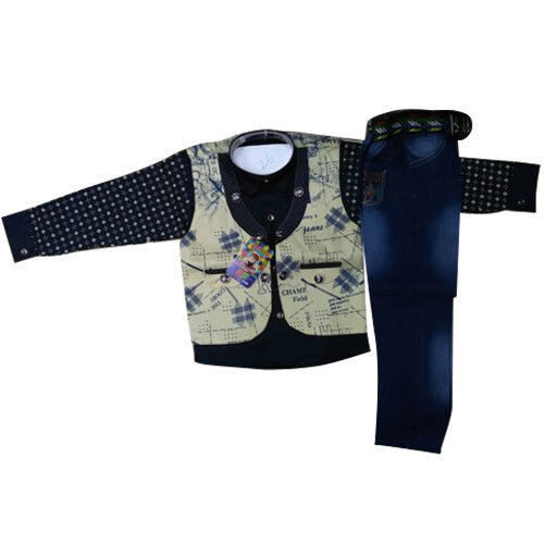 Casual Wear Kids Printed Shirts And Jeans