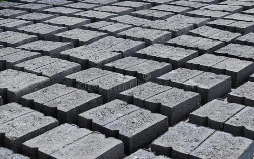 Fly Ash Grey Cement Brick For Building And Bridge Construction Use