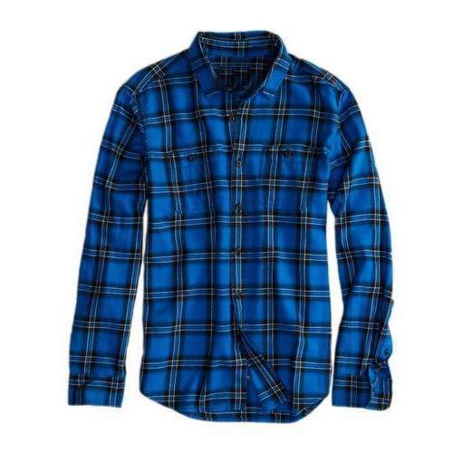 Casual Wear Checked Pattern Full Sleeves Mens Cotton Shirts