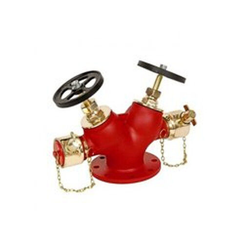 Reliable Service Life Easy Installation Gun Metal Double Outlet Fire Hydrant Valves