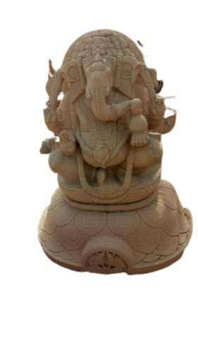 Religious Beautifully Carved Sand Stone Lord Ganesh Statue