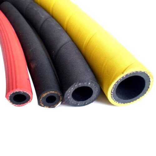 Transparent 1/2 To 4 Inch Rubber Hose Pipe, Available In Red Black Yellow Colour