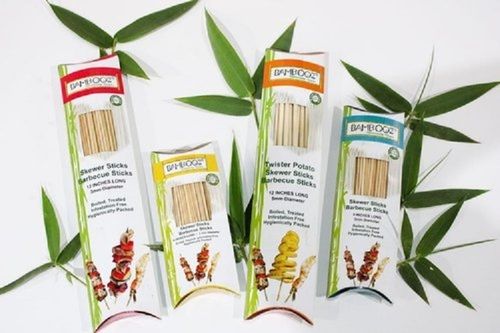 100% Natural and Paraffin Free 3mm Diameter Bambooz Bamboo Skewers