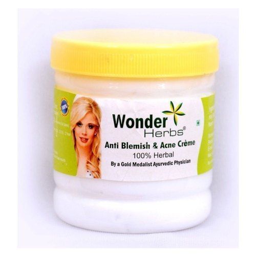 200 Gram, 100 Percent Herbal Wonder Herbs Anti Blemish And Acne Cra"Me Color Code: White