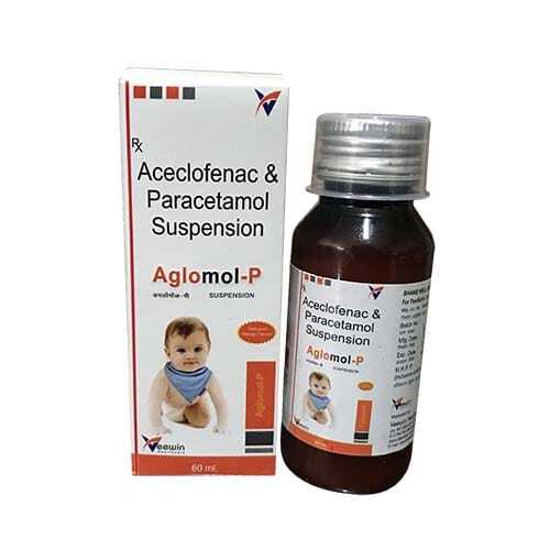 AGLOMOL-P Aceclofenac And Paracetamol Suspension For Fever And Body Pain