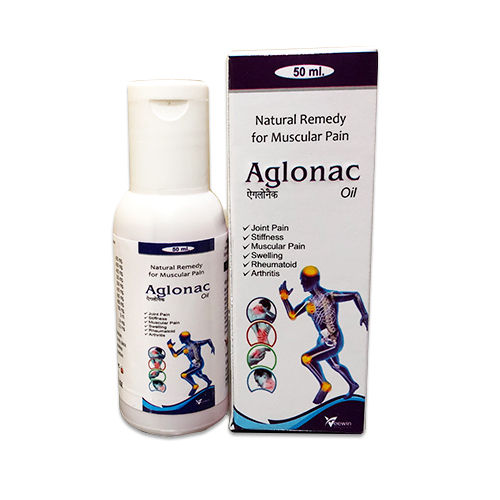 Aglonac Joint And Muscular Pain Relief Ayurvedic Massage Oil, 50 Ml