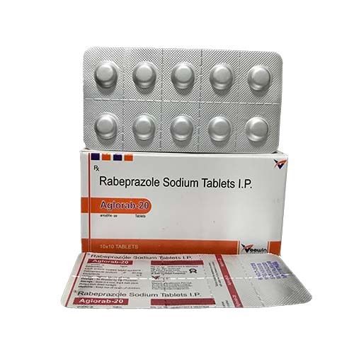 AGLORAB-20 Rabeprazole Sodium 20 MG Tablet, 10x10 Alu Alu Pack