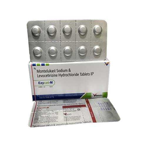 Ezycet-m Montelukast Sodium And Levocetirizine Hcl Anti-allergic Tablets, 10x10 Alu Alu