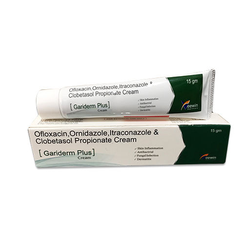 GARIDERM-PLUS Ofloxacin, Ornidazole, Itraconazole And Clobetasole Cream, 15 GM