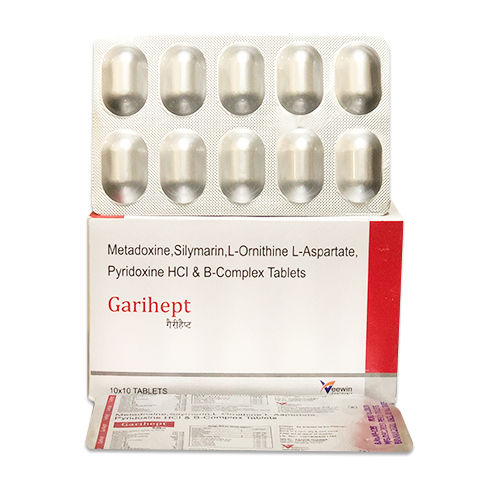 GARIHEPT Metadoxine, Silymarin, L-Ornithine L-Aspartate, Pyridoxine And B-Complex Tablet