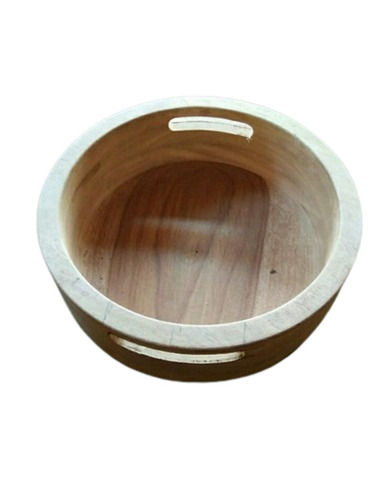 Highly Durable Lightweight Smooth Finished Round Handmade Wooden Bowl