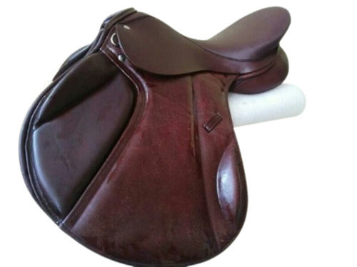 Brown Leather English Saddle For Horse Riding