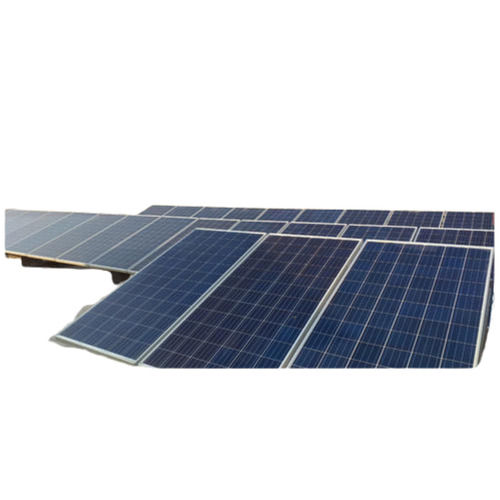 Blue Low Maintenance Sustainable Metal Solar Power Plant With 300 Watt Output Voltage