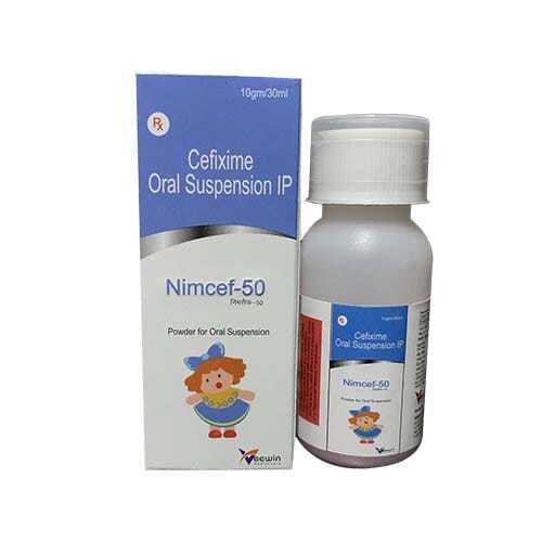 NIMCEF-50 Cefixime Antibiotic Pediatric Dry Syrup Oral Suspension, 30 ML