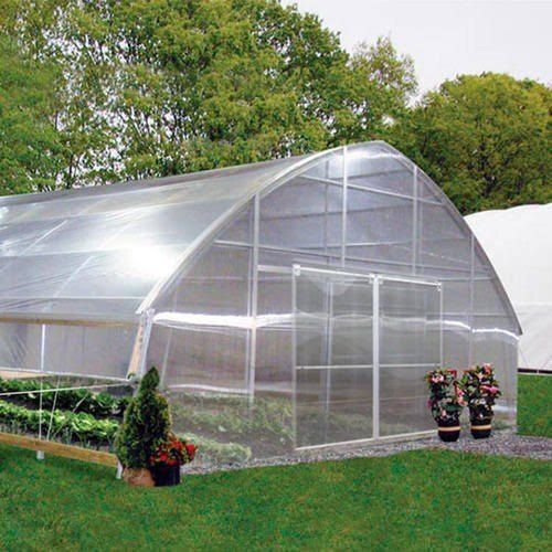 Polycarbonate And Gi Square Pipe Modular Greenhouse For Agriculture