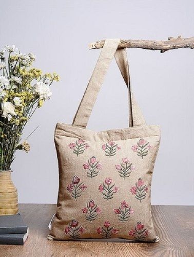 Printed Cotton Shopping Bag With High Weight Bearing Capacity