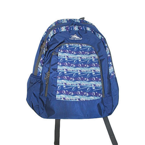 ज़िपर क्लोज़र और ब्लू कलर प्रिंटेड पॉलिएस्टर बैकपैक बैग हाई वेट बेयरिंग क्षमता के साथ कैस नंबर: 23828-92-4