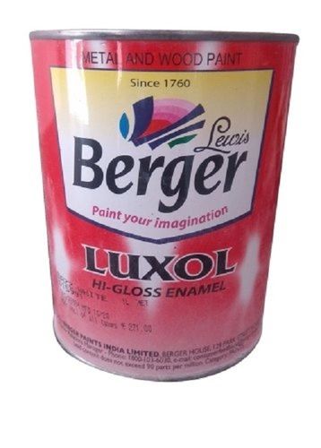 1 Litre Luxol Hi-Gloss Enamel White Berger Paints Chemical Name: Titanium Dioxide