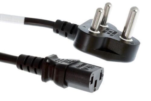Black Heat Resistant And Moisture Proof High Tensile Strength Fire Proof Ac Power Cord