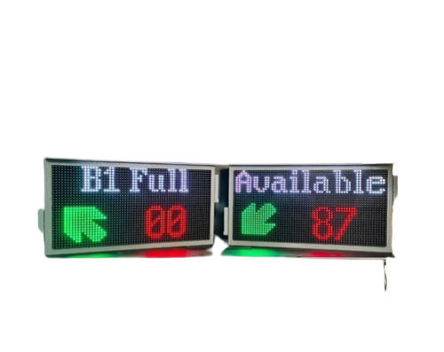 White Long Lasting And Durable Rectangular Dot Matrix Parking Led Display Boards