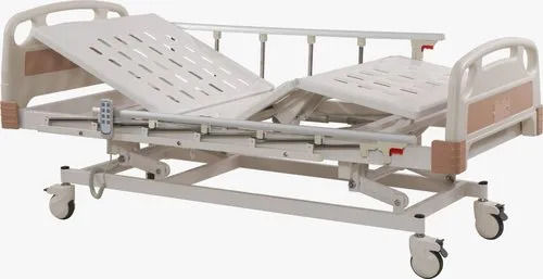 Ruggedly Constructed Easy To Move Four Wheel Type Manual Motorized ICU Bed