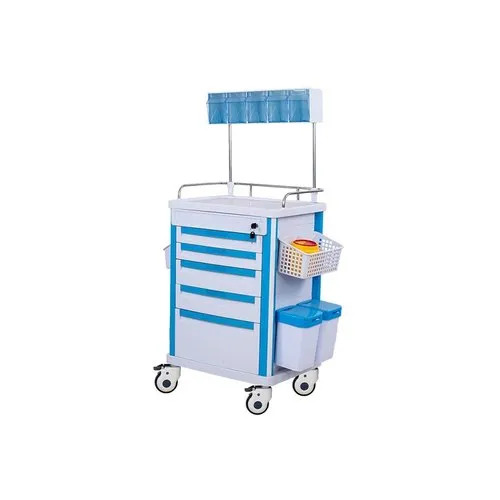 Stainless Steel Abs Anesthesia Trolley - Application: Clinic