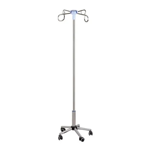 Stainless Steel Saline Stand With 50 Mm Castors - Feature: Eco-Friendly