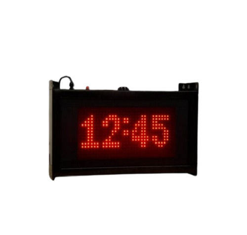 Cream Strong And Durable Aluminum Body Wall Mounted Rectangular Gps Digital Clock