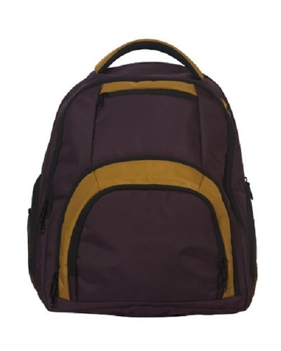 Zipper Closure Type Plain Nylon School Bag For Higher Secondary Class