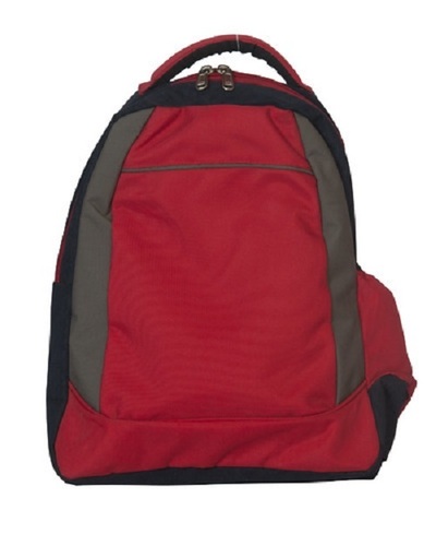 Zipper Closure Type Plain Polyester Red Color Waterproof School Bag