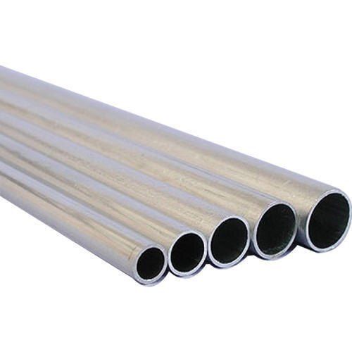 6 Meter Round Shape Aluminium Alloy Pipes, Mirror Finish And Powder Coated