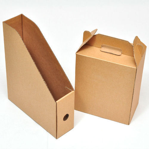 Brown Biodegradable Die Cut Paper Corrugated Boxes