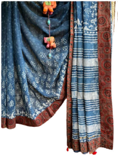 Blend And Patchwork Bollywood Designer Printed Art Silk Saree For Ladies