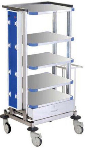 Long Life Span Robust Design Easy To Move Four Wheel Type Monitor Trolley