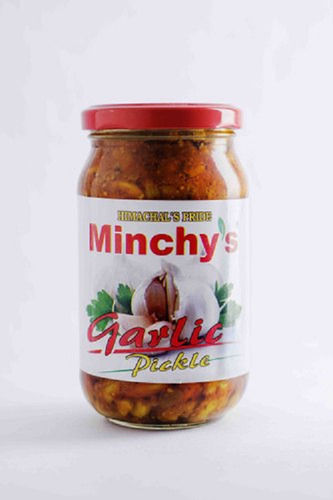 Minchy's No Preservatives Ready To Eat Spicy And Pungent Garlic Pickle For Lunch And Dinner