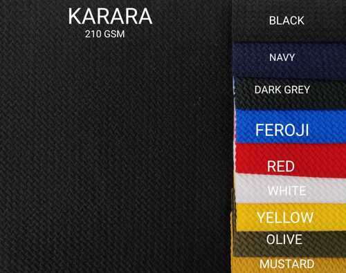 Plain Black Color Karara Fabric With Wrinkle Free And Smooth Texture