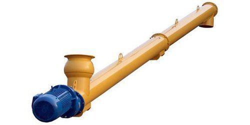 Brown And Blue Powerol Steel Screw Conveyor