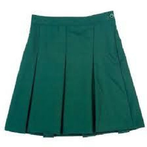 High Quality Pure Cotton Fabric Regular Fit And Plain Pattern Girls School Skirts