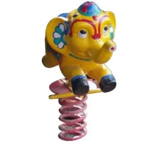 Single Seat 3 Feet Height Elephant Spring Rider For 6 To 9 Year Old Kids