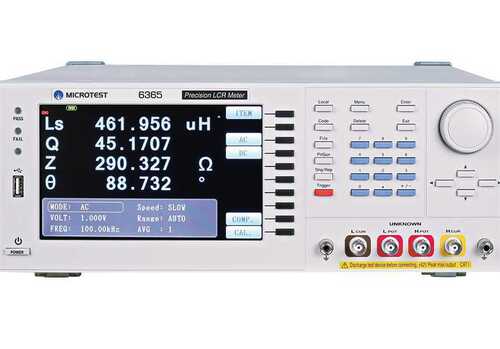 6365A LCR Meter with Test Frequency of 0.1Hz to 200kHz