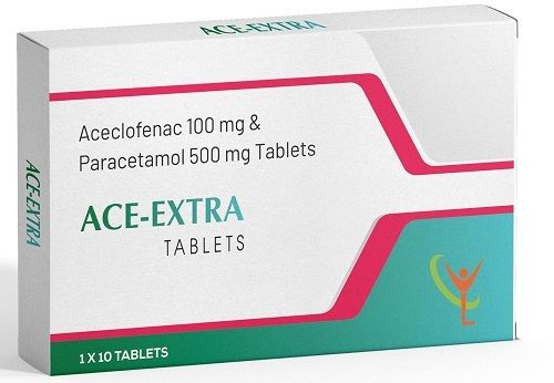 Ace-Extra 500Mg And 100 Tablets, 1 X 10 Tablets Age Group: Adult