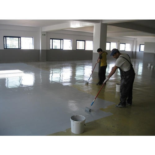 Corporate Building Epoxy Flooring Services By Farhana Decorators