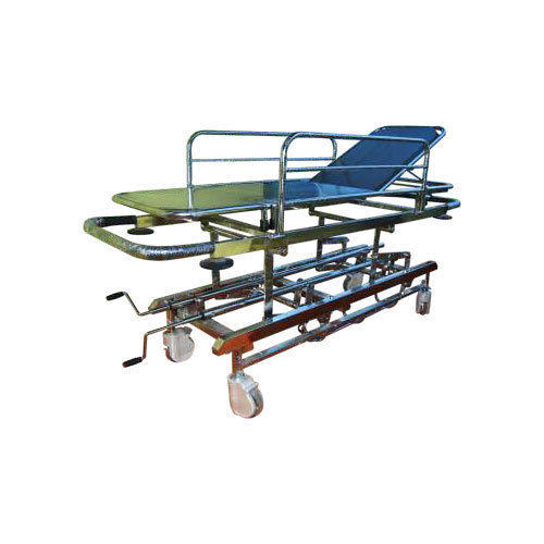 Four Wheel Type Height Adjustable Hospital Emergency Recovery Trolley