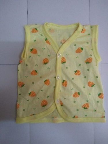 Sleeveless Printed Pattern Multi Color Cotton New Born Baby Dress