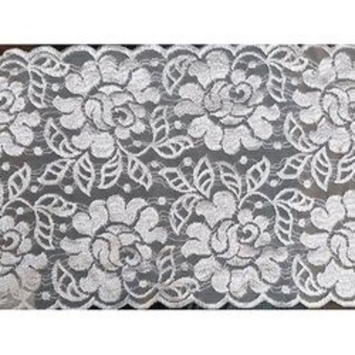 1 Meter Long 6 Inches Width Designer Nylon Net Flower Embroidered Lace